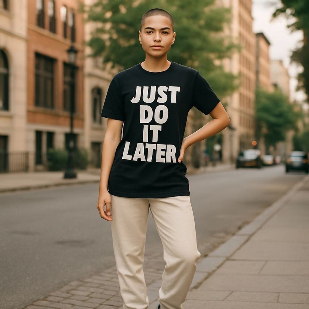 Off Duty Black Size Medium Short Sleeve Graphic Tee - Fits Like Small